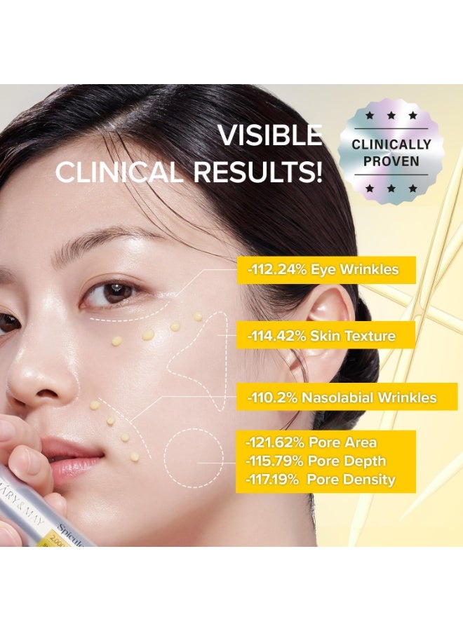 MARY & MAY Mary&May Spicule Retinol PDRN Cream - Korean Face Moisturizer with Marine Spicules & Nano Liposome Retinol - Pore Texture Firming Treatment, Ceramide Panthenol for Sensitive Skin, 15g / 0.5 oz - Image 5