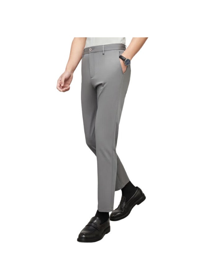 YOUNGOR Men'S Pants Spring And Summer, Young Men'S Business Casual Trousers, Gray, 180/88A - Image 2