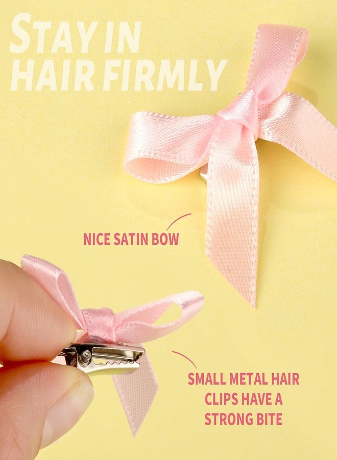 تينيتور مجموعة تينيتور من 30 قطعة من مشابك ربطات الشعر الوردية - ربطات صغيرة للنساء والفتيات - إكسسوارات شعر لطيفة - Image 4
