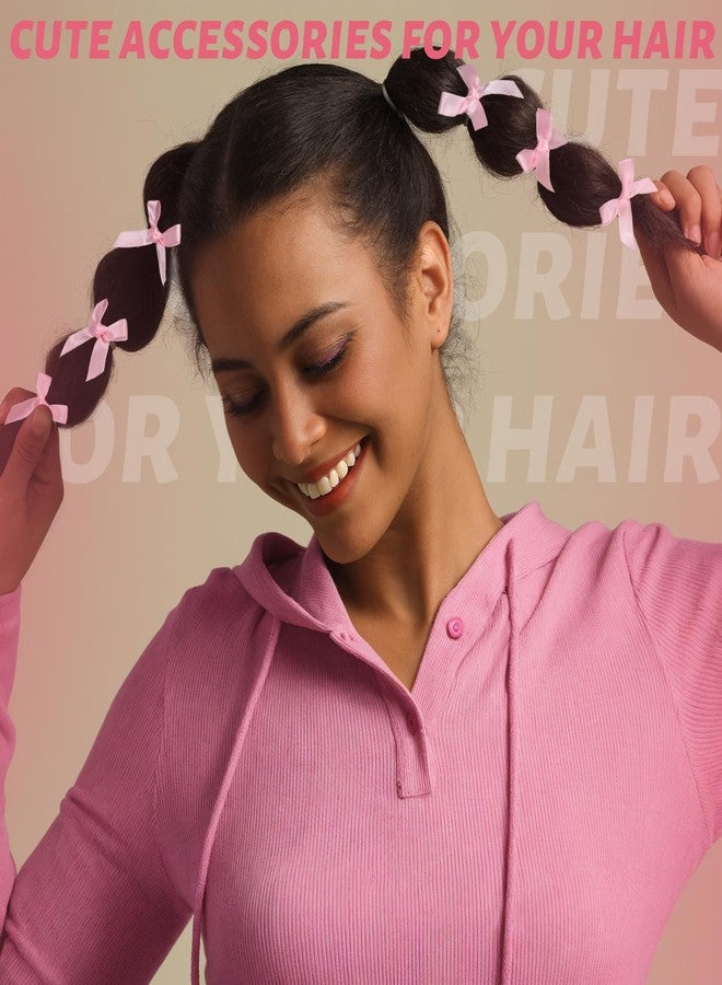 تينيتور مجموعة تينيتور من 30 قطعة من مشابك ربطات الشعر الوردية - ربطات صغيرة للنساء والفتيات - إكسسوارات شعر لطيفة - Image 5