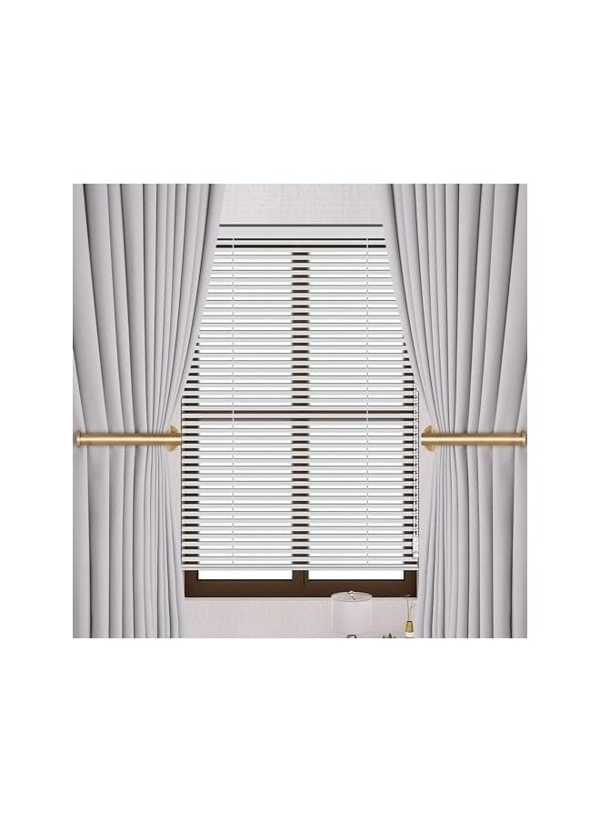 The Bros - 2 Pack Adhesive Curtain Holdbacks Curtain Tie Backs Curtain Holdbacks No Drill Curtain Pull Backs Adhesive Curtain Hooks Curtain Holders for Drapes (2, Gold) - Image 1