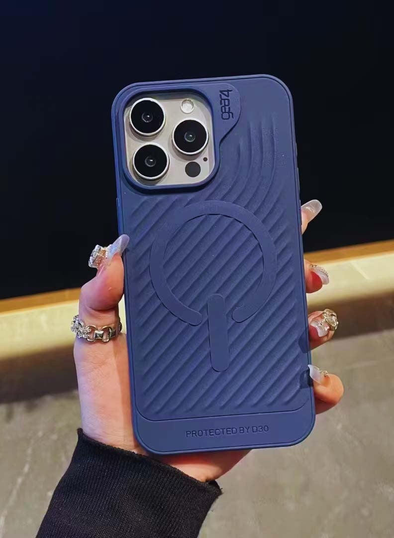 Yezler iPhone 14 Pro Compatible Shockproof Case Premium Silicone Protection Anti Scratch Cover with Soft Touch Back Slim Lightweight Design Built in SIM Ejector Slot Wireless Charging Support Durable Stylish- Blue - Image 3