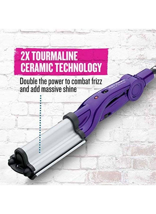 BED HEAD - Wave Artist Ceramic Deep Hair Waver For Beachy Waves, Purple - Image 1
