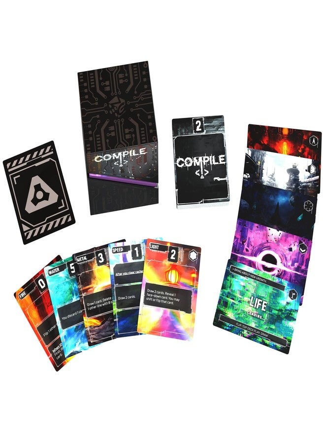 Synapses Games Greater Than Games: Compile: Main 1 - Area Control Strategy Card Game, Play As Competing Artificial Intelligence, Ages 14+, 2 Players, 20 Min - Image 2