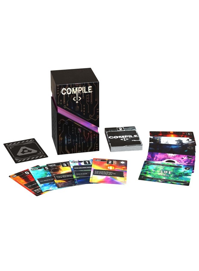 Synapses Games Greater Than Games: Compile: Main 1 - Area Control Strategy Card Game, Play As Competing Artificial Intelligence, Ages 14+, 2 Players, 20 Min - Image 4