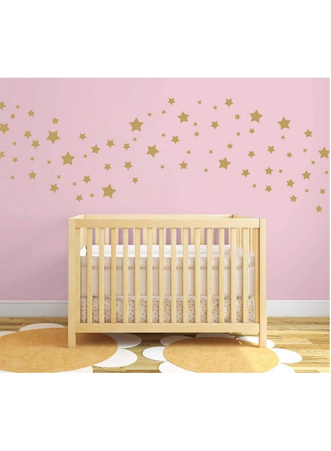 GESTYZ 190pcs Star Wall Decals, Matte Vinyl, Nursery Wall Decals, Easy to Use, Removable, White, Gold, Modern Style, Wall Stickers - Image 3