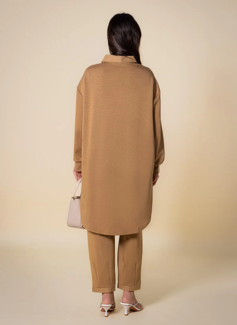 SHAPES DETAILED SOFT SHIRT SET