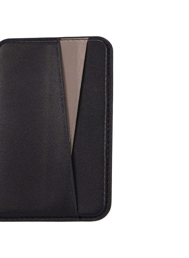 A-Case Its My Case Kilyos Vegan Leather Premium MagSafe Card Holder Ultra Slim Magnetic Wallet for iPhone with RFID Protection and Card Slots - Black Titanium - Image 5