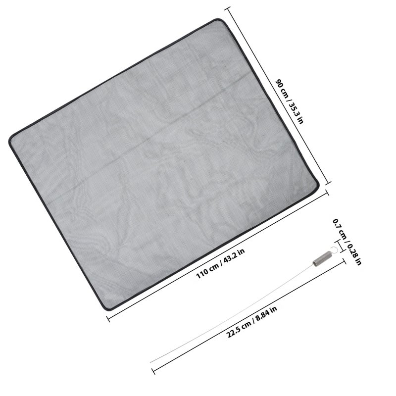 1 Set Of Mesh Grille For Car Grille Guard Car Grille Shield Radiator Guard Screen For Car Grille Guard For Trucks Mesh Front Bumper Grill - Image 2