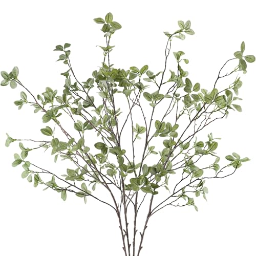 Ruidazon 41” Artificial Greenery Stems, Long Fake Plant Twigs Faux Greenery Branches for Tall Vase Home Party Wedding Office Decor (4 Pcs) - Image 1
