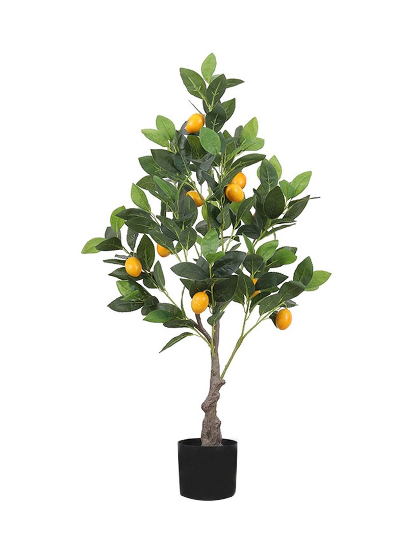 Sinyin Artificial Lemon Tree with Realistic Fruits Faux Lemon Plant Indoor Decorative Tree Fake Citrus Tree for Living Room Office Hotel Restaurant Home Decor - Image 1