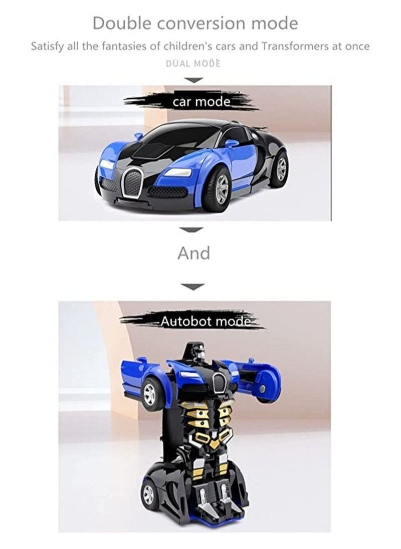 null - Cars Robot, Car And Robot Transformer Toy,Cars Robot for Kids Car Toys for Boys Girls Age of 6,7,8-16 Year Old Gifts One Button into Robot - Image 1