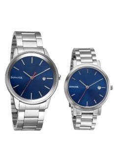 Sonata Unisex Analog Round Shape Metal Wrist Watch 71338164SM01 - 47 Mm  - Image 1