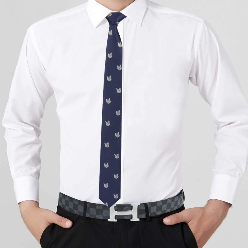 AUSCUFFLINKS Animal Ties | Woven Skinny Neckties | Groomsmen Wedding Ties | Work Ties for Him - Image 4