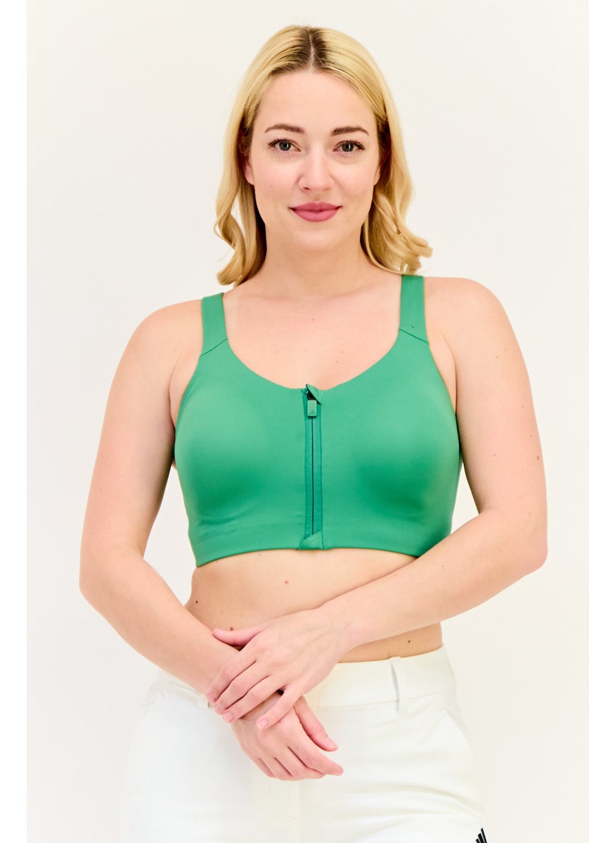 Adidas Women Sportswear Fit Training Sports Bra, Green  - Image 1