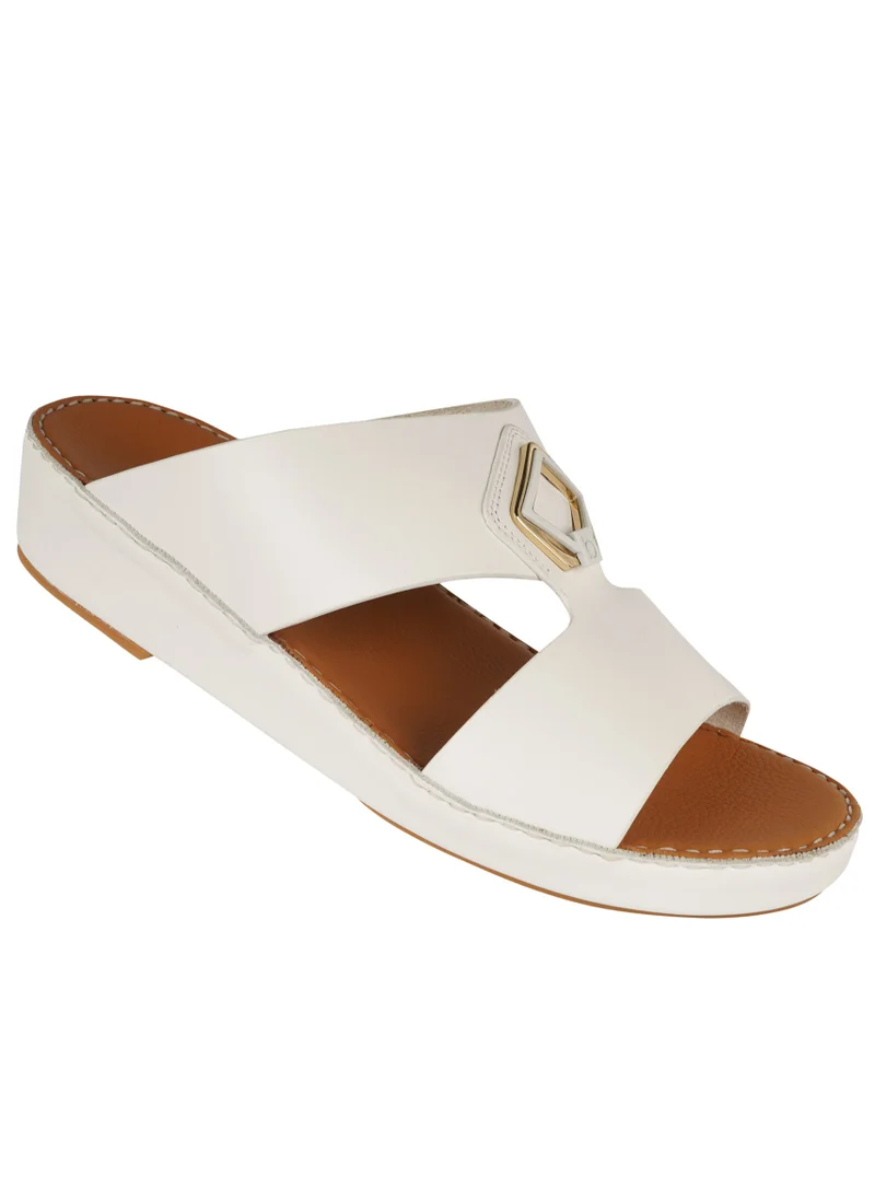 barjeel uno Barjeel Uno Mens Arabic Sandals B 02 White