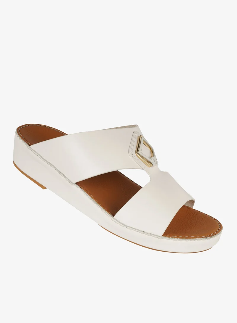 Barjeel Uno Mens Arabic Sandals B 02 White