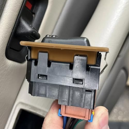 OICCTBF Rear Power Window Switch Trim Repair Fix,Driver Passenger Side Window Repair Button Cap Cover Replace for Escalade for Avalanche for Silverado for Tahoe for Sierra for Yukon 2000-2002(Beige) - Image 4