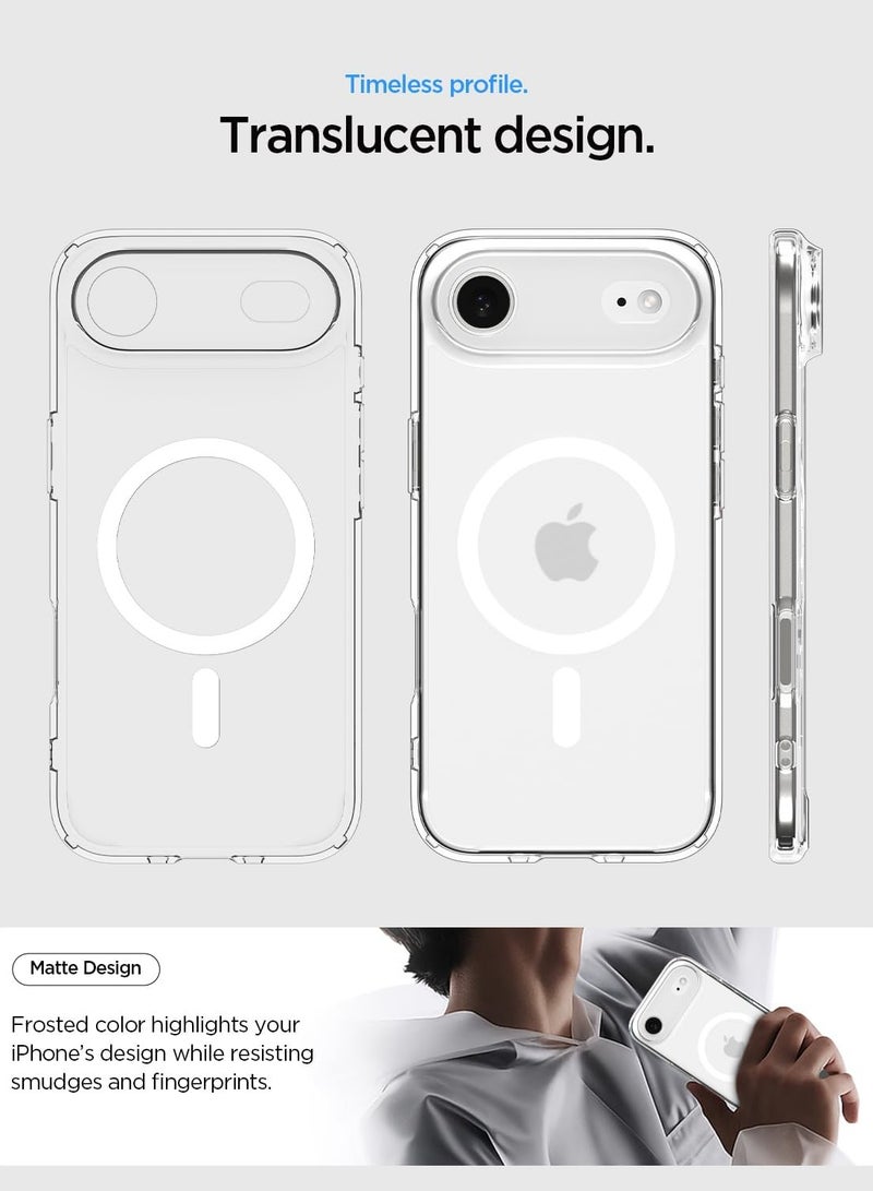 Spigen غطاء هاتف آيفون 17 إير Ultra Hybrid MagFit مع MagSafe (2025) - أبيض متجمد - Image 4