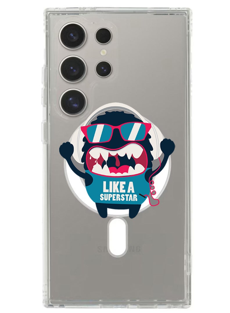 Theodor Magnetic Case for Samsung Galaxy S24 Ultra 6.8-inch Compatible with MagSafe Wireless Charging, Shockproof Phone Bumper Cover Like a superstar - Image 1