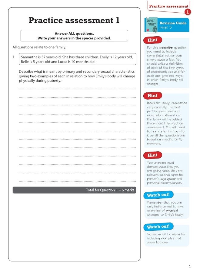 null - Pearson REVISE BTEC National Health and Social Care Practice Assessments Plus U1 - 2023 and 2024 exams and assessments - Image 1
