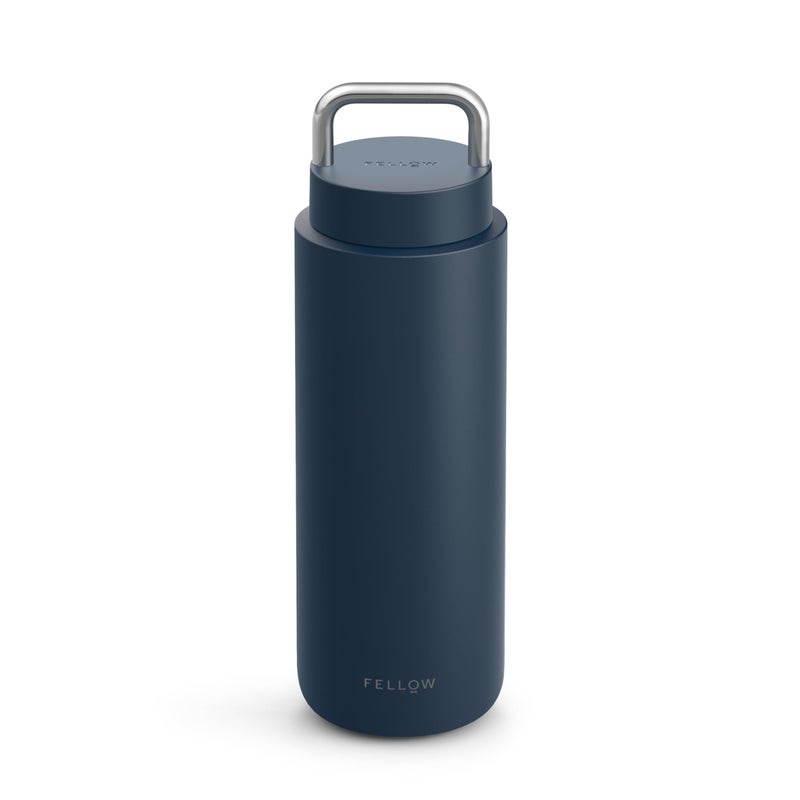 Fellow 32 oz Carter Carry Water Bottle AllDay Hydration LeakProof Lid Vacuum Insulated Stainless Steel TumblerKeeps Heat for 12 HoursStays Cold for 24 Hours Dishwasher Safe Stone Blue