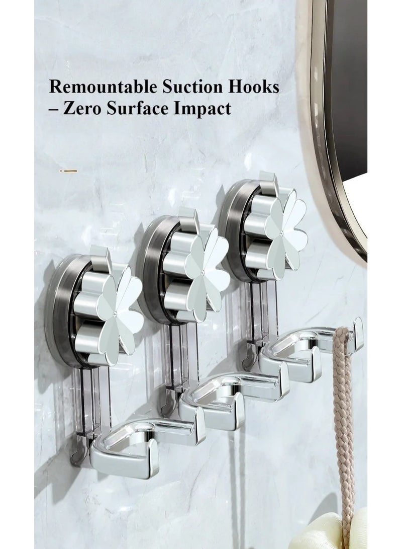4PCS Double Hook, Robe Towel Hooks, Dual Coat Hooks, Wall Mounted Hanging Clothes, Hooks for Bathroom, Bedrooms, Hanging, Closet, Kitchen  - Image 2