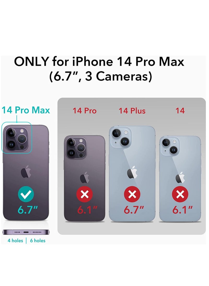 ELTRAZONE iPhone 14 Pro Max Case, MagSafe Phone Case Supports Magnetic Wireless Charging, Shockproof Military-Grade Protection, Scratch-Resistant, Classic Hybrid Cover for iPhone 14 Pro Max, Clear - Image 2