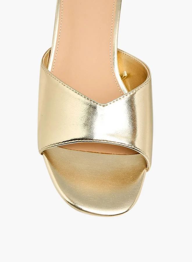 Flora Bella By Shoexpress Flora Bella Women Embellished Heel Slip-On Sandals Ramadan Collection