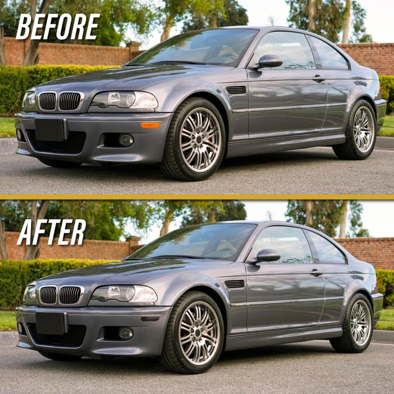 USR UNIQUE STYLE RACING USR 00-03 E46 3 Series 2 Door Side Marker Reflector – Front Bumper Side Reflector (Left + Right) Pair - Compatible with 2000-2003 BMW 3-Series Coupe and Convertible / 2001-2006 E46 M3 2D (SMOKE LENS) - Image 2
