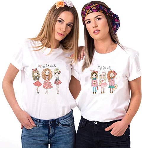 Lockban Hot Beautiful Girls Iron on Patches 3Pcs Legt Friends Fashion Girls Heat Transfer Stickers Decals for Girl Women T-Shirt Jeans Backpacks Families Clothing Hat DIY Applique - Image 4