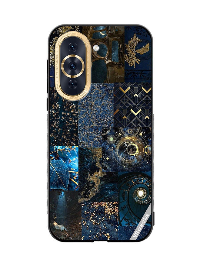 VR CREATIVE Protective Case Cover For Huawei Nova 10 Blue Neon College Design Multicolour - Image 1