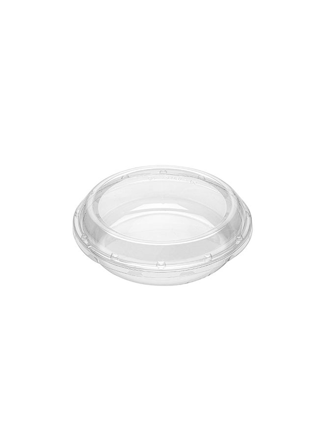 Restaurantware - Restaurantware-Thermo Tek 7.5 x 2.4 Inch Serving Platters with Lids, 100 Disposable Veggie Trays - Round, For Parties, Restaurants, or Catered Events, Clear Plastic Fruit Platter Trays, - Image 1