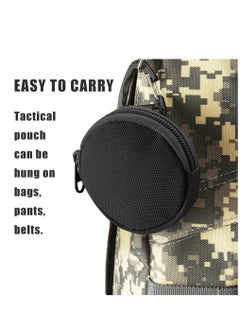 KASTWAVE Outdoor Circle Carrying Key Holder Case Small Zipper Coin Purse Keychain Wallet, Professional EDC Pouch Accessories Case for Military Gear Bags, Little Change Wallet, Wireless Headset Pack, 3PCS  - Image 4