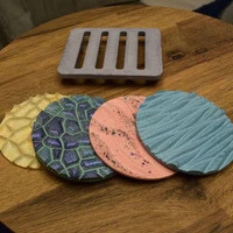 SNOOGG Pack of 4 inch / 2 Piece 3D Round Shape Mould Epoxy Resin Casting Moulds for Making and DY Coaster, Flower Preservation, Home,Wedding Decor, Desk Organizers and More - Image 3