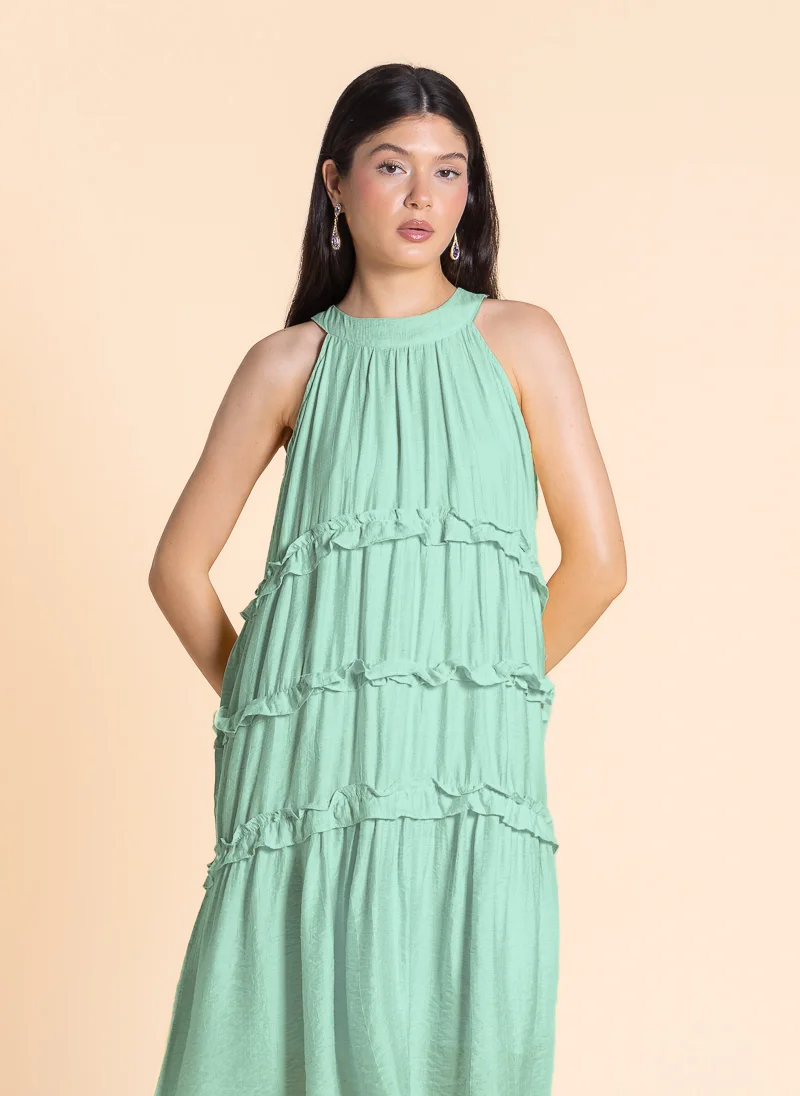 SHAPES Ruffled Sleeveless Dress