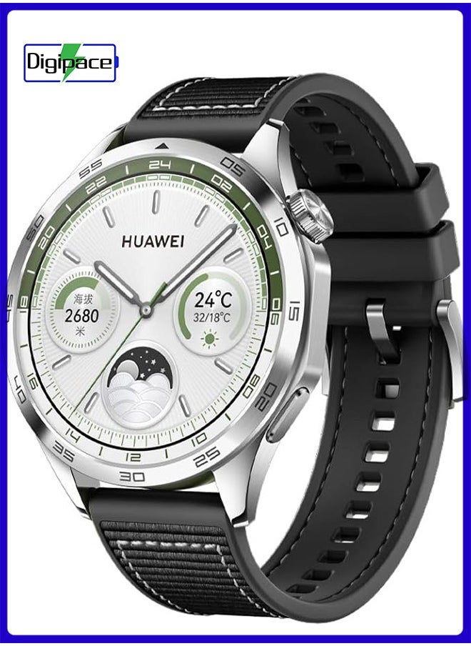 Digipace With Huawei Watch Gt4 Nylon Braided Silicone Composite 22mm Watch Strap  - Image 2