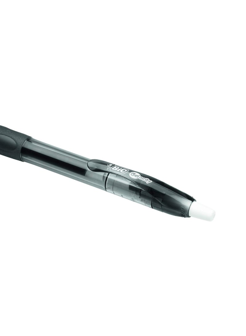 Bic 12-Piece Gelocity Gel Ink Pen 0.7mm Tip Black Ink - Image 3