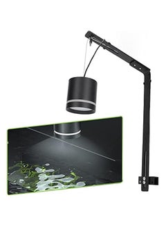 OCTOBER Zerodis Aquarium LED Mounting Arm, Aluminum Alloy Fish Drop Light Mount Aquarium Mount Bracket Fish Supplies for Freshwater Fish Black  - Image 3