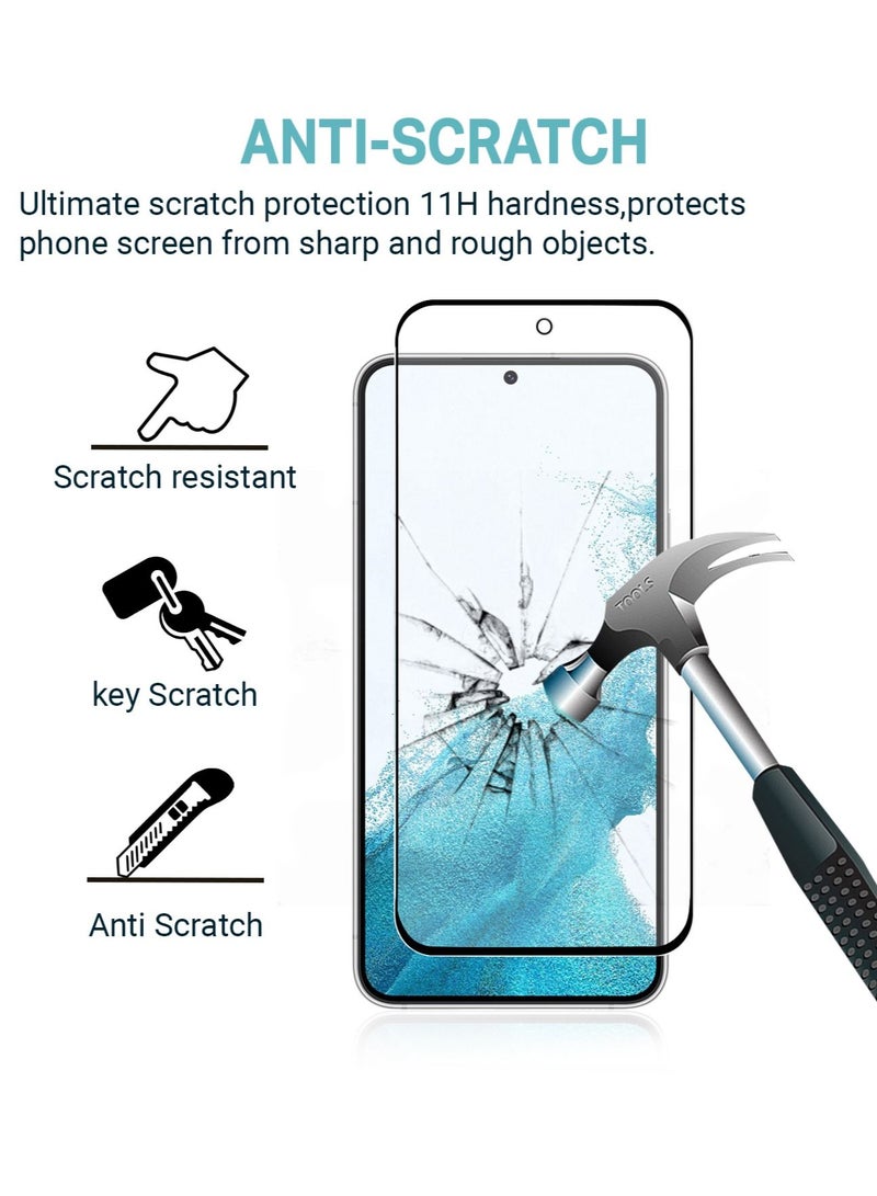 PRIMEEIGHT Samsung Galaxy S22 Plus Screen Protector 6.6 Inch Display Ultra Thin 9H Hardness Tempered Glass S22+ Easy to Install HD Clear Screen Protector [ 2 PACK ] - Image 4