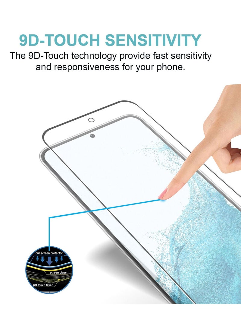 PRIMEEIGHT Samsung Galaxy S22 Plus Screen Protector 6.6 Inch Display Ultra Thin 9H Hardness Tempered Glass S22+ Easy to Install HD Clear Screen Protector [ 2 PACK ] - Image 3