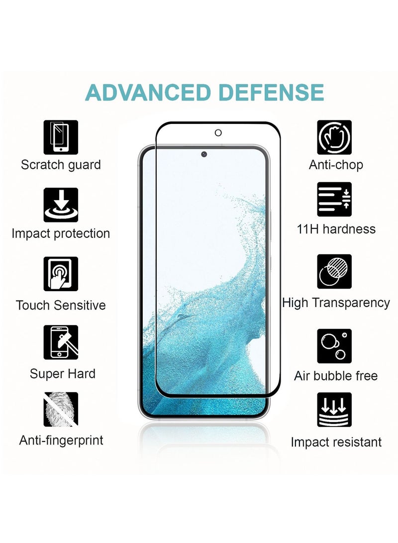 PRIMEEIGHT Samsung Galaxy S22 Plus Screen Protector 6.6 Inch Display Ultra Thin 9H Hardness Tempered Glass S22+ Easy to Install HD Clear Screen Protector [ 2 PACK ] - Image 2
