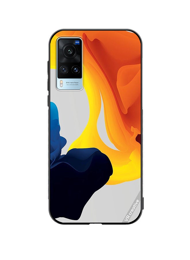 VR CREATIVE Protective Case Cover For Vivo X60 Fluid Color Layers Design Multicolour - Image 1