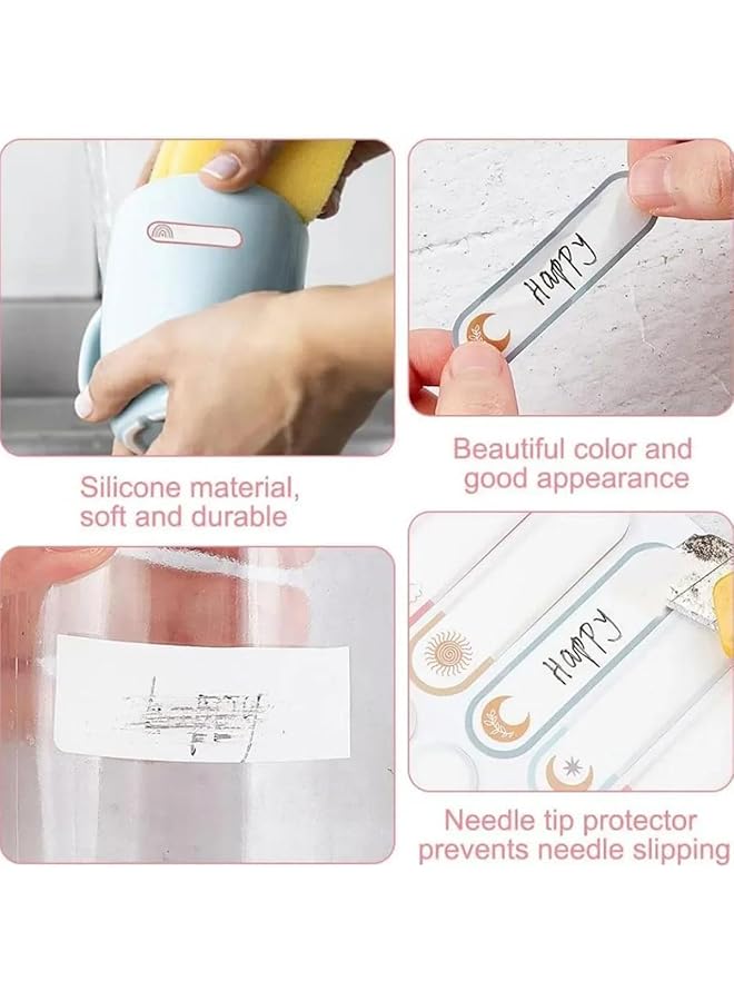 إيروريكس 160 قطعة من ملصقات زجاجات الأطفال المقاومة للماء والمغلفة ذاتيًا للأطفال: مثالية للحضانة والمدرسة والتنظيم المنزلي مع مطبوعات كرتونية ملونة للطقس - Image 5