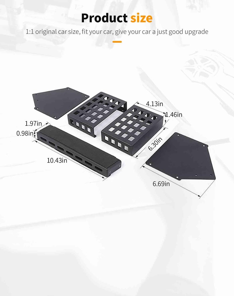 Hoolcar Center Console Gear Shift Organizer Tray Compatible with Jeep Wrangler JL/JLU 2018-2024 & Jeep Gladiator JT Truck 2020-2023 Storage Box, Interior Accessories, Black - Image 4