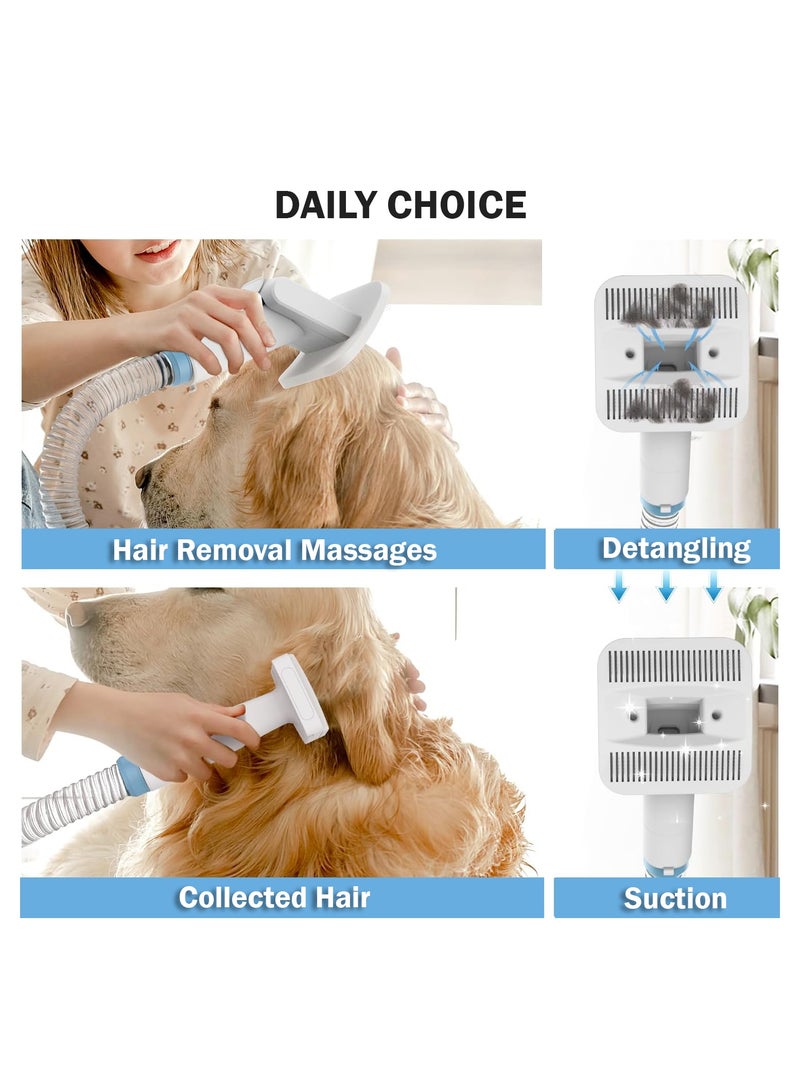 Rock Dog Clipper with Pet Hair Vacuum – Quiet Grooming Kit for Dogs & Cats, Pet Hair Remover with 6 Attachments - Image 5