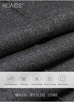 roaiss Men's British Style Slim Fit Dress Vest Business Suit Vest Formal Waistcoat  - Image 4