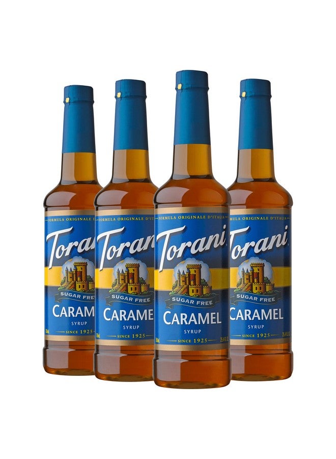 Torani Sugar Free Syrup, Caramel, 25.4 Fl Oz, (Pack of 4) - Image 1