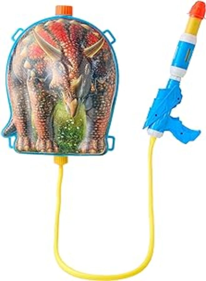 Water Gun Backpack Water Blaster For Kids, Water Shooter with Animal Shape Toys Summer Outdoor Toys For Pool Beach Water Toys For Kids With Swimming Goggles Gift 