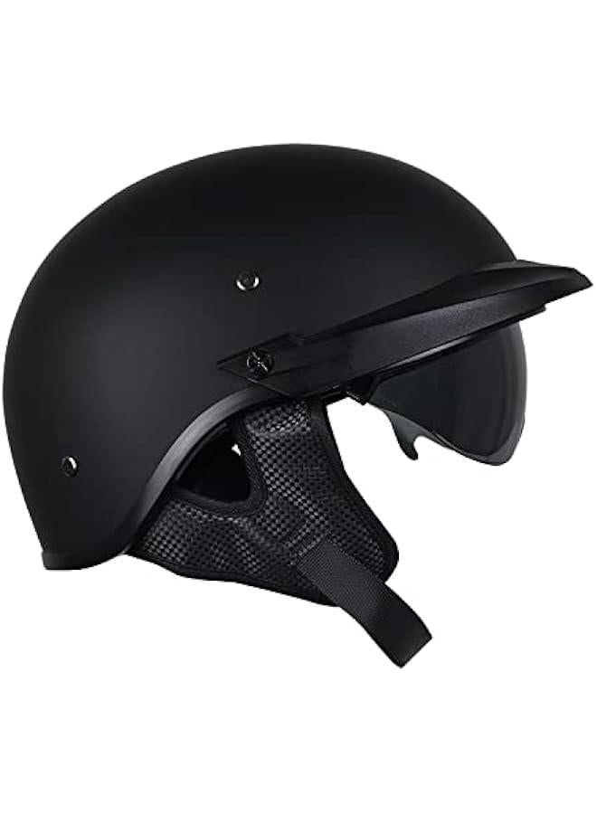 Arabest Half Helmet Motorcycle Men Women with Sunshield,Vintage Motorcycle Helmet Casco para Moto for Cruiser Scooter DOT Approved  - Image 2